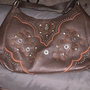 Country leather purse
